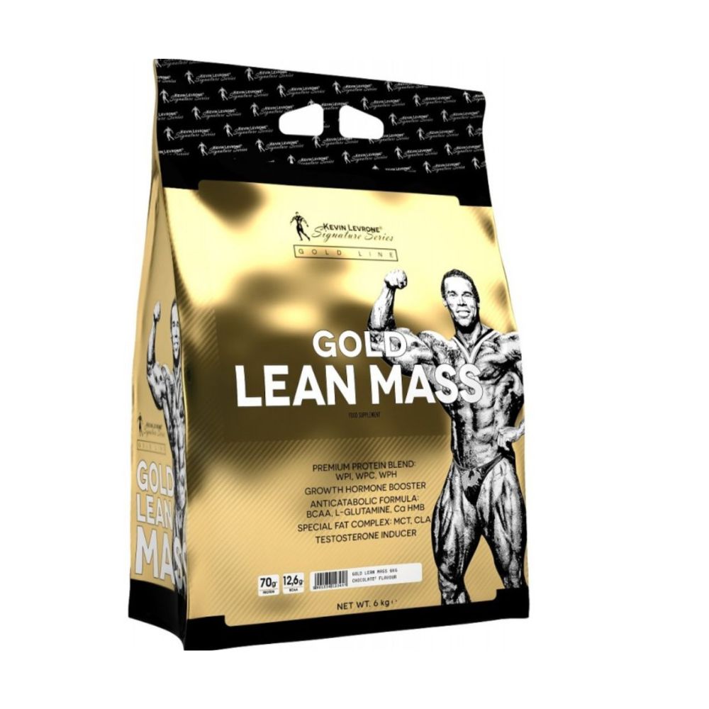 Kevin Levrone Gold Lean Mass Gainer Chocolate, Premium Whey Protein for Muscle Growth and Strength, 6kg