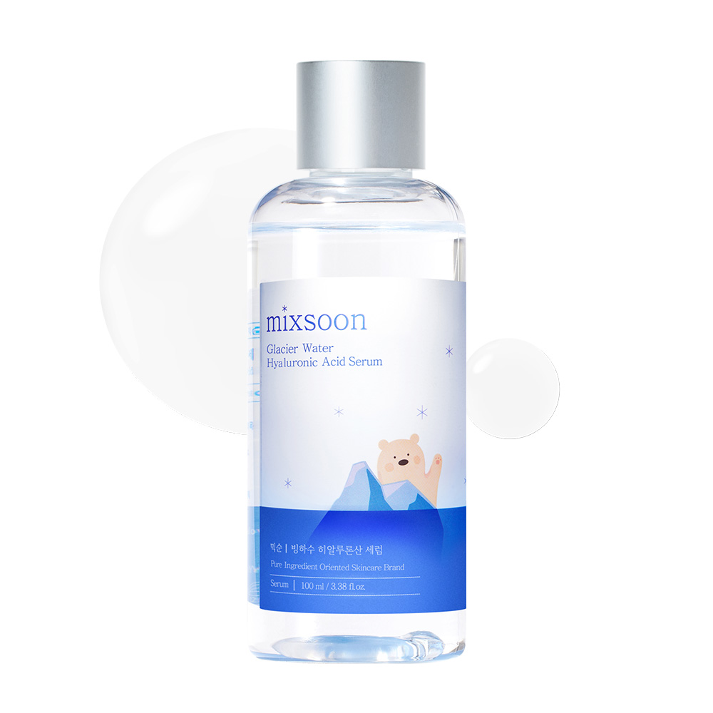 Mixsoon Glacier Water Hyaluronic Acid, Deep Hydration and Skin Barrier Strengthening Serum, 100ml