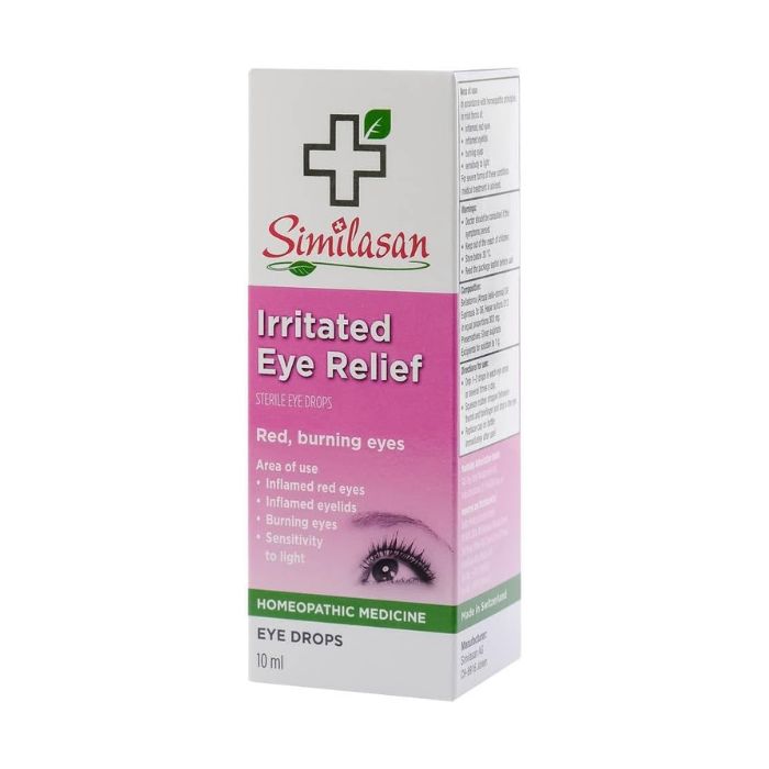 Similasan Irritated Eye Drops, Natural Relief for Redness, Burning and Watery Eyes, Preservative-Free, 10ml