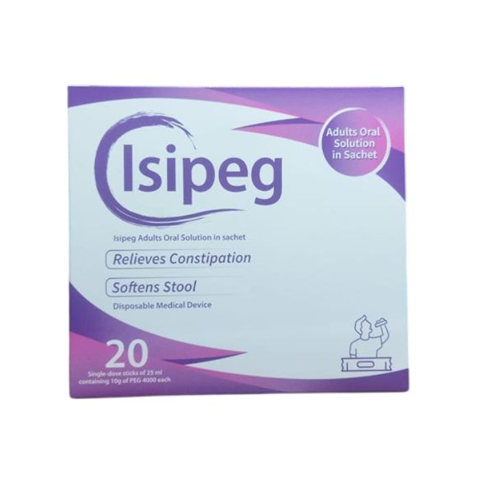 Isipeg Adults Oral Solution 25ml Sachets, 20 Single-Dose Sticks
