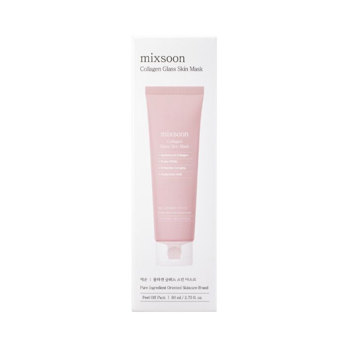 Mixsoon Collagen Glass Skin Peel-Off Mask for Hydration, Elasticity and Radiant Glow, 80ml