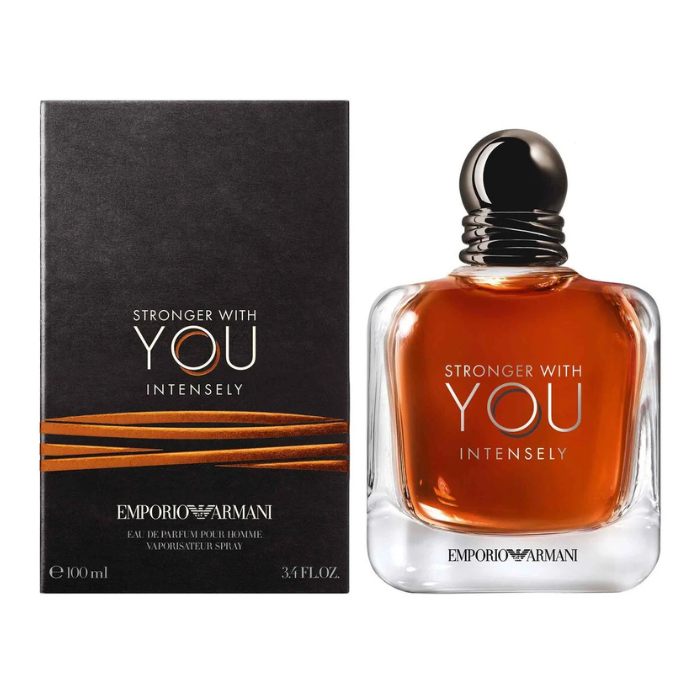 Giorgio Emporio Armani Stronger With You Intensely EDP for Men, Amber Fougere Fragrance, 100ml