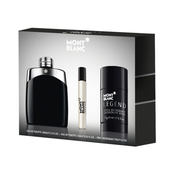 Montblanc Legend Set EDT 100ml + Deo Stick 75ml + EDT 7.5ml for Men