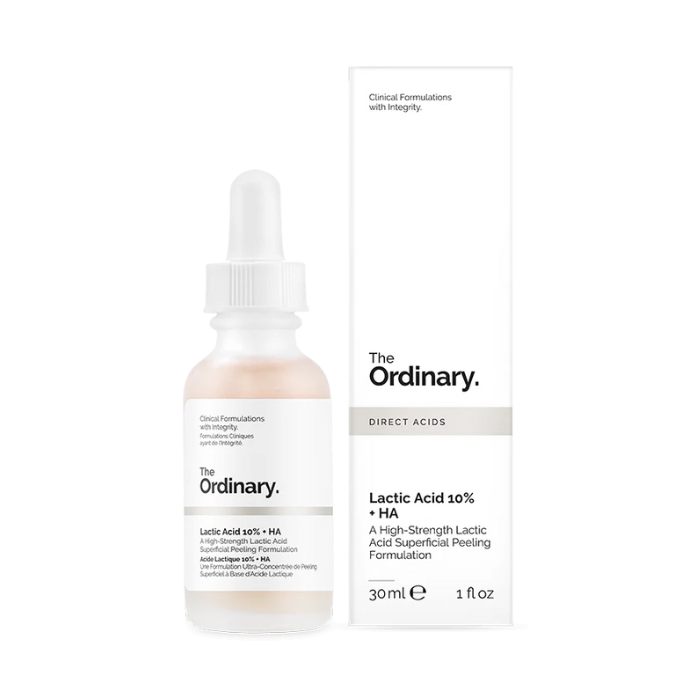 The Ordinary Lactic Acid 10% + HA 2%, Gentle Daily Exfoliating Serum for Smooth, Hydrated Skin - 30ml