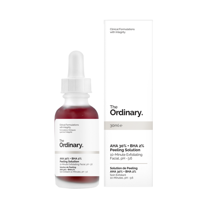 The Ordinary AHA 30% + BHA 2% Peeling Solution, Advanced Exfoliating Serum for Smoother, Even Skin - 30ml