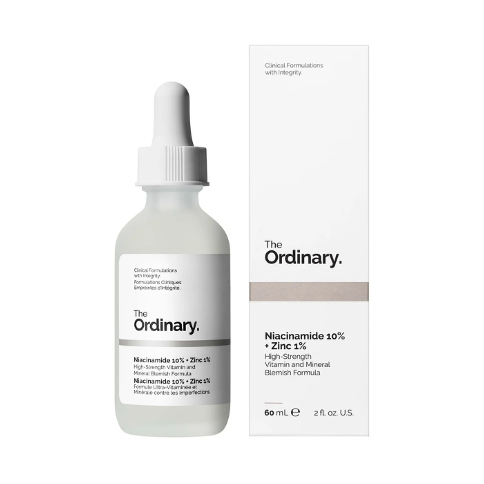 The Ordinary Niacinamide 10% + Zinc 1%, Brightening and Oil-Control Serum for Clear Skin - 60ml