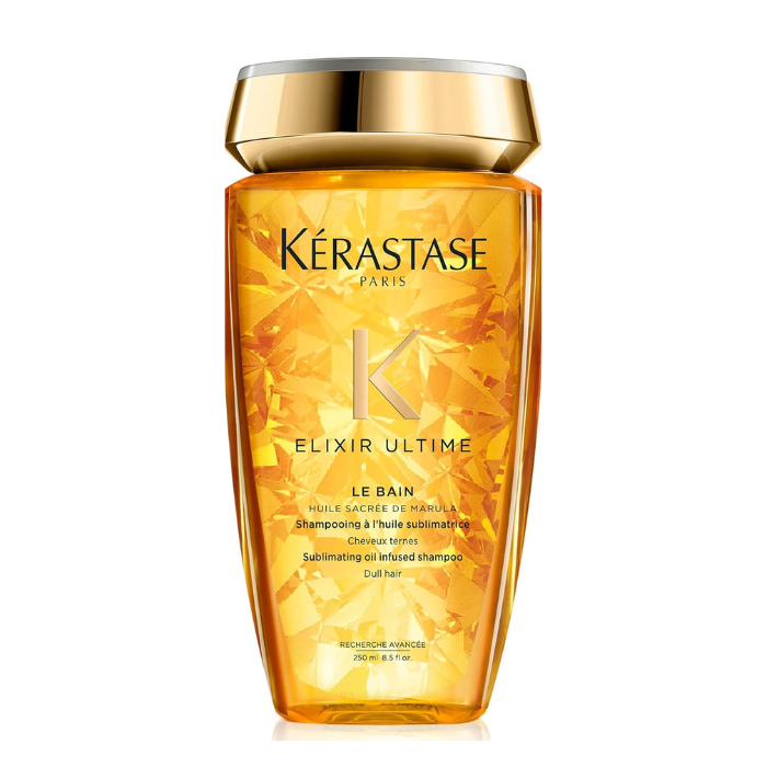 Kerastase Elixir Ultime Le Bain, Nourishing Oil Shampoo for Shiny, Smooth, and Healthy Hair - 250ml