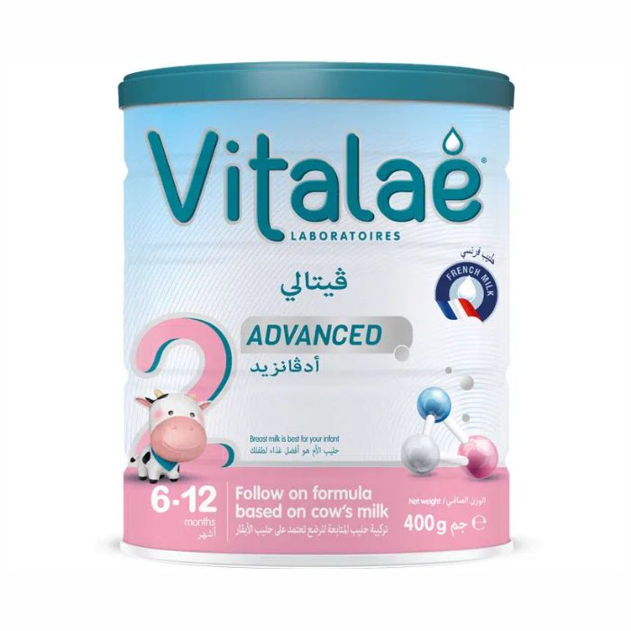 Vitalae Advanced 2 Infant Formula Milk Powder 6–12 Months, Complete Nutrition for Healthy Growth 400g