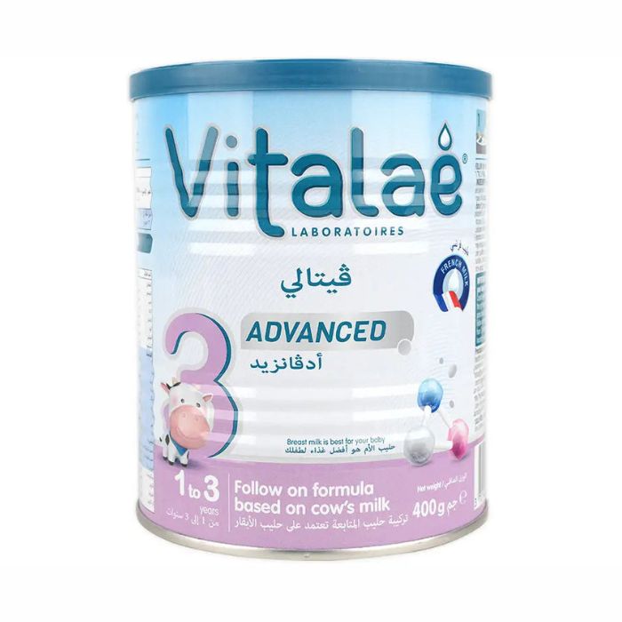 Vitalae Advanced 3 Infant Formula Milk Powder 1–3 Years, Complete Nutrition for Healthy Growth 400g