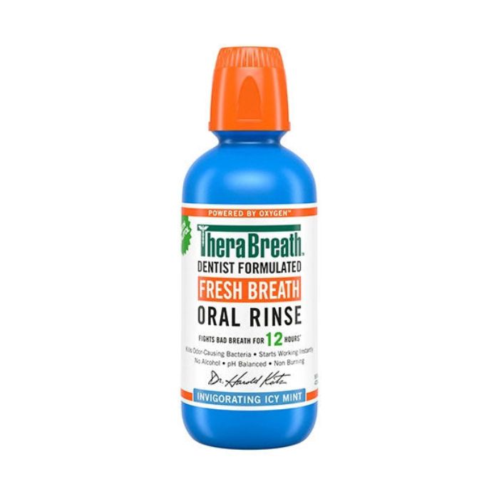 TheraBreath Fresh Breath Oral Rinse Icy Mint 16oz