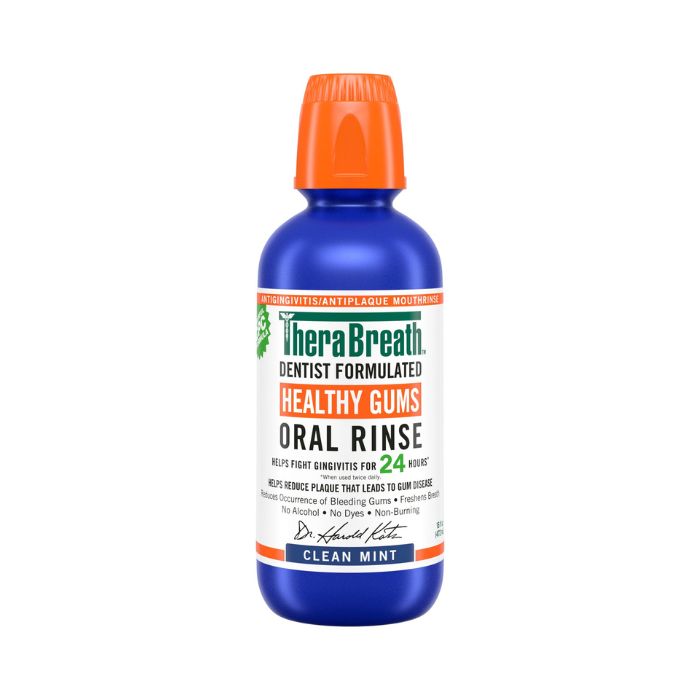 TheraBreath Healthy Gums Oral Rinse Clean Mint 16oz