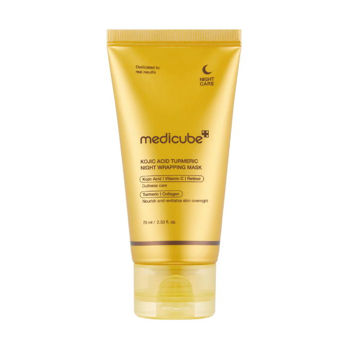 Medicube Kojic Acid Turmeric Night Wrapping Mask, Overnight Brightening and Texture Care, 75ml