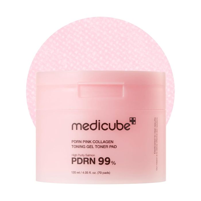 Medicube PDRN 99% Pink Collagen Toner Pad 70s