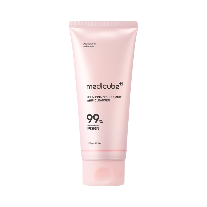 Medicube PDRN 99% Pink Niacinamide Whip, Pore-Refining Foaming Face Cleanser, 120g