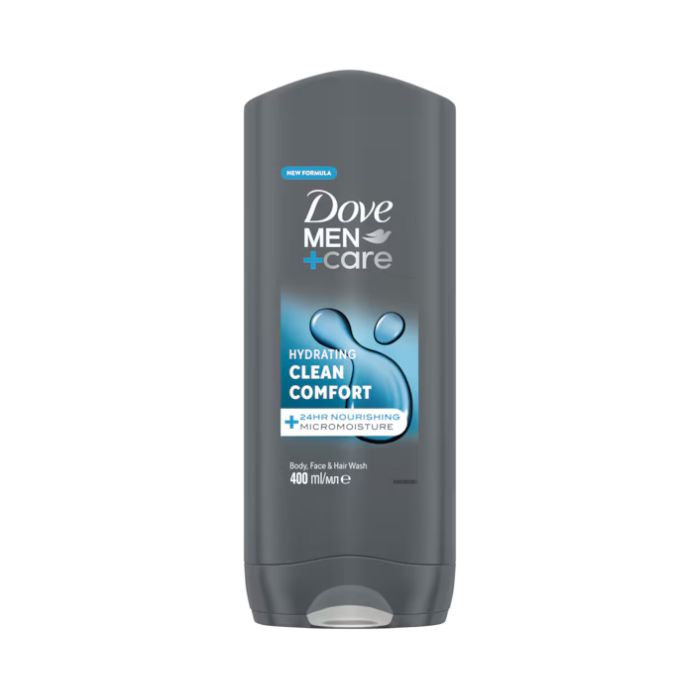 Dove Men+ Care Clean Comfort Body Face & Hair Wash 400ml