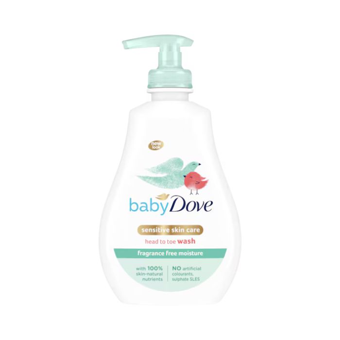 Dove Baby Sensitive Head To Toe Fragrance Free Wash 400ml