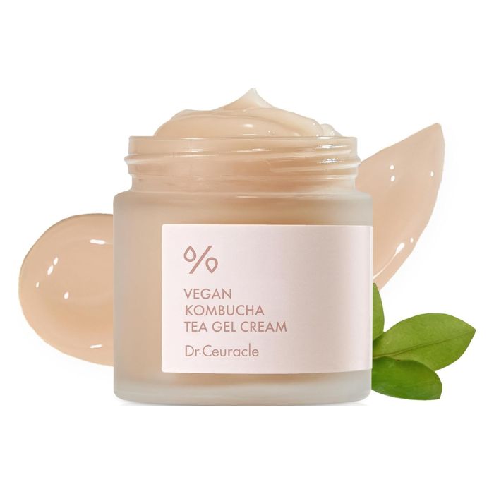 Dr. Ceuracle Vegan Kombucha Tea Gel Cream, Probiotic Hydrating Detox Moisturizer, 75g