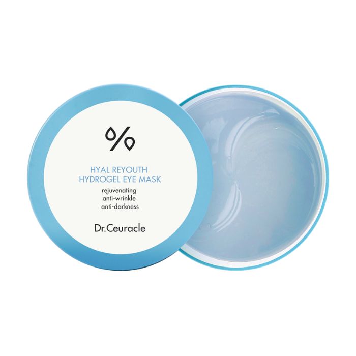 Dr. Ceuracle Hyal Reyouth Hydrogel Eye Mask 90g, Deep Hydration and Refreshing Under-Eye Care, 60pcs