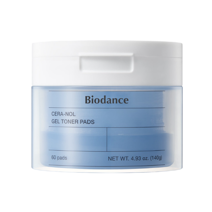 Biodance Cera-Nol Gel Toner Pads, Soothing Hydration, Barrier Repair, Sensitive Skin, 60s