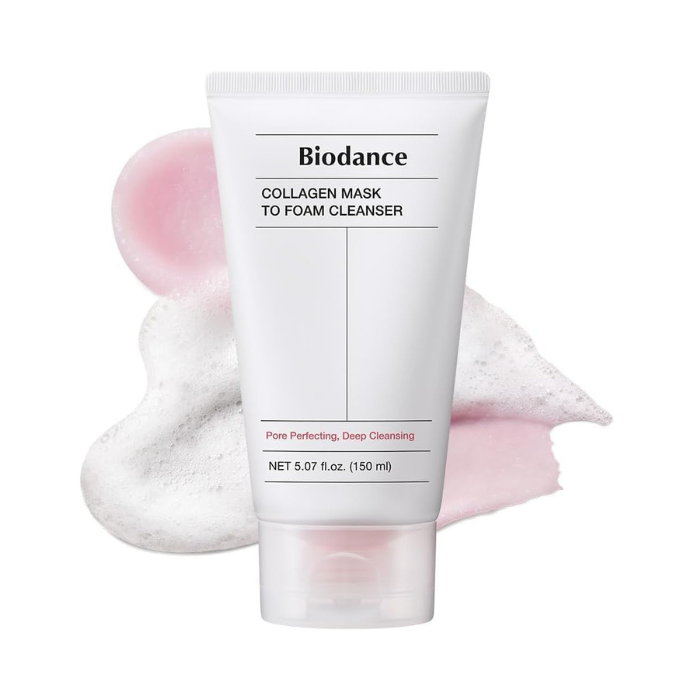Biodance Collagen Mask To Foam Cleanser, 2-in-1 Pore Refining and Deep Cleansing Gel, 150ml