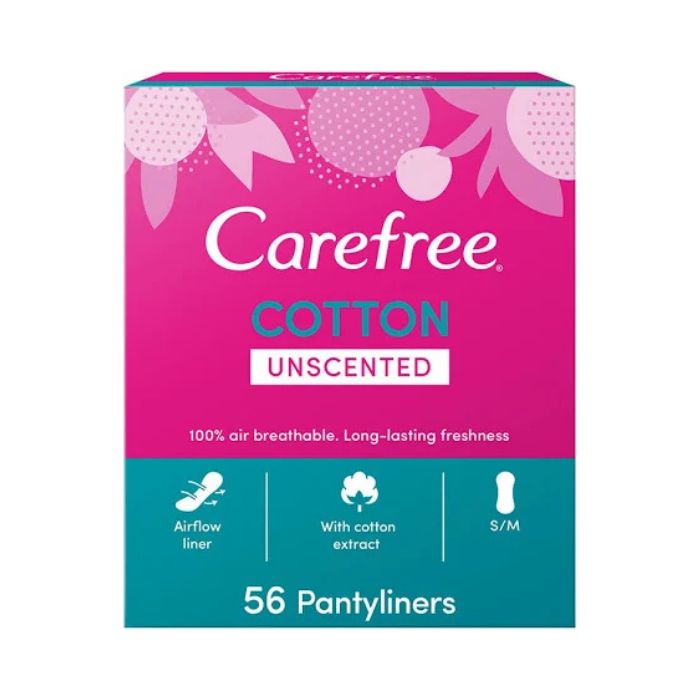 Carefree Cotton Pantyliners 56s