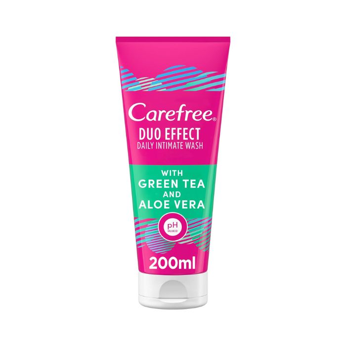 Carefree Duo Effect Daily Intimate Wash with Green Tea 200ml