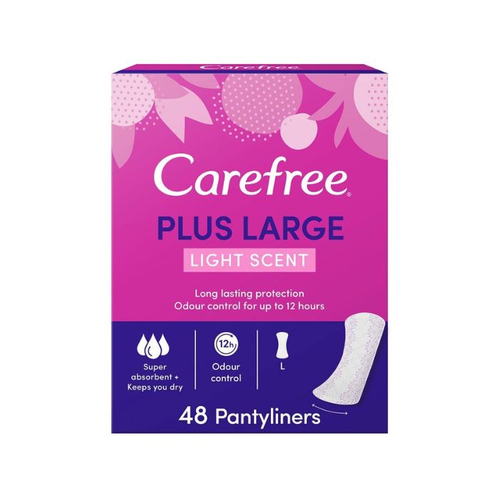 Carefree Large Pantyliners Regular 48s