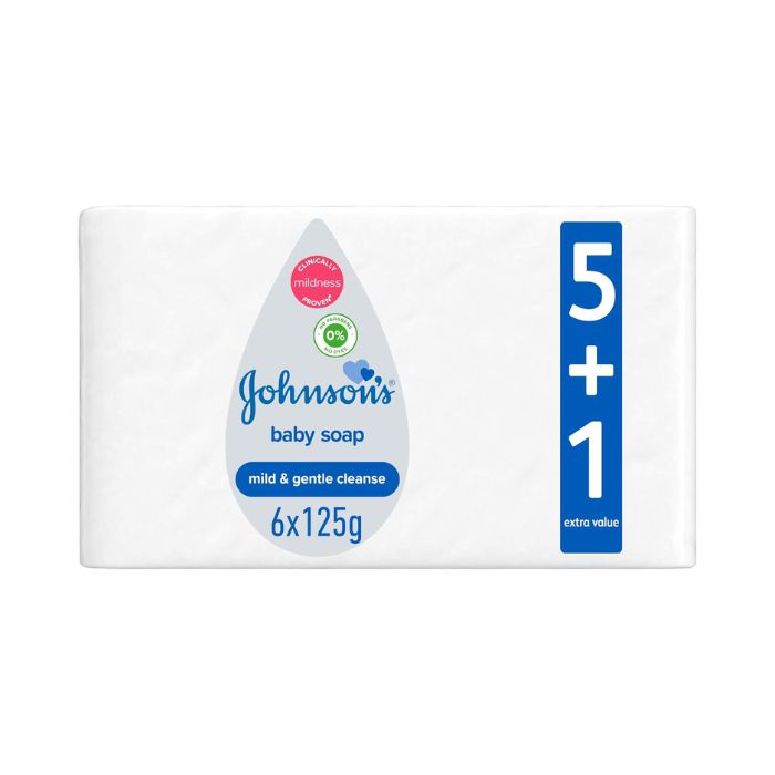 Johnson & Johnson Baby Soap 5+1, 125g, Pack of 6 pcs