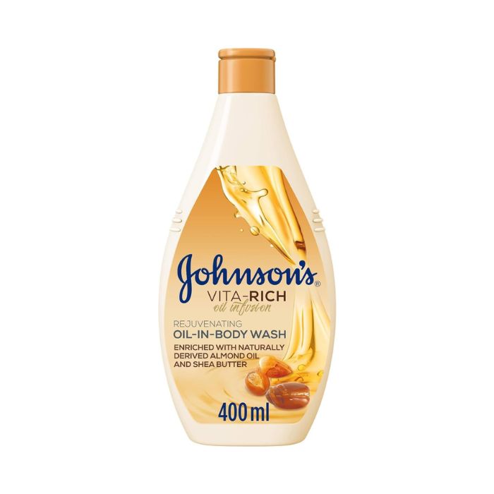 Johnson & Johnson Vita-Rich Oil Infusion Almond Shea Body Wash 400ml