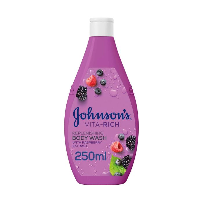 Johnson & Johnson Vita-Rich Replenishing Raspberry Body Wash 250ml
