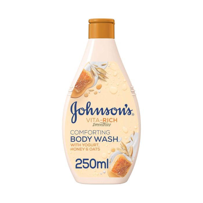 Johnson & Johnson Vita-Rich Smoothies Yogurt Honey and Oats Body Wash 250ml
