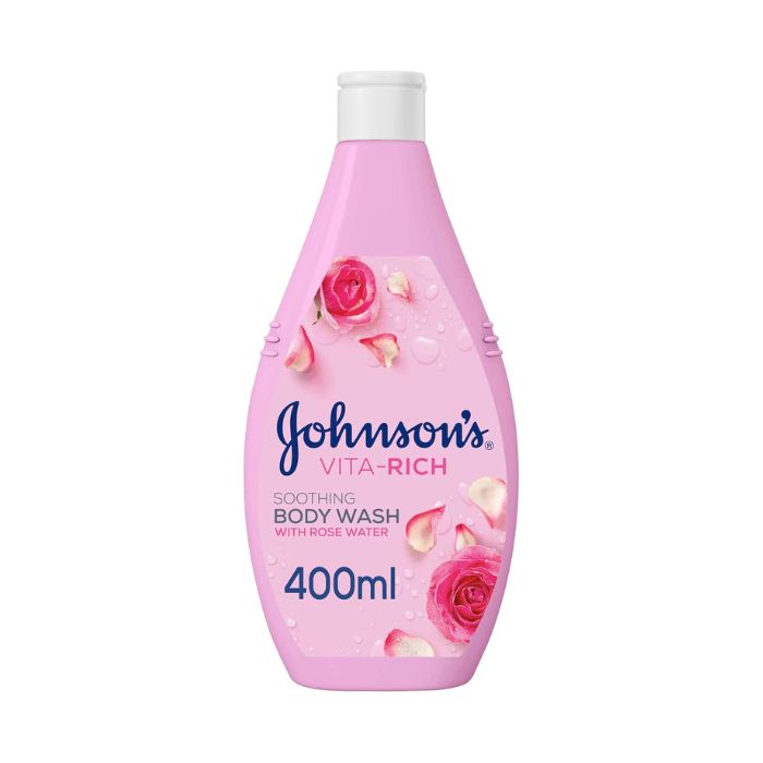 Johnson & Johnson Vita-Rich Soothing Rose Water Body Wash 400ml
