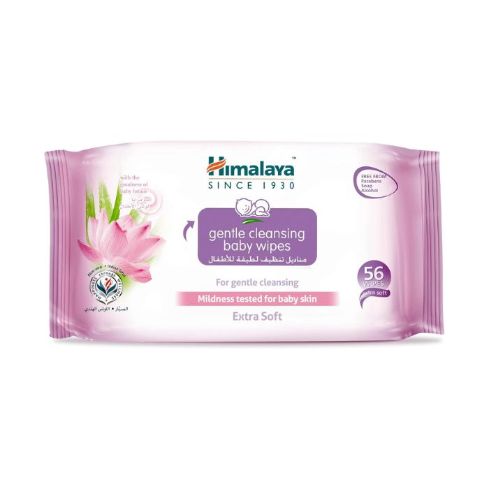 Himalaya Gentle Cleansing Baby Wipes 56s