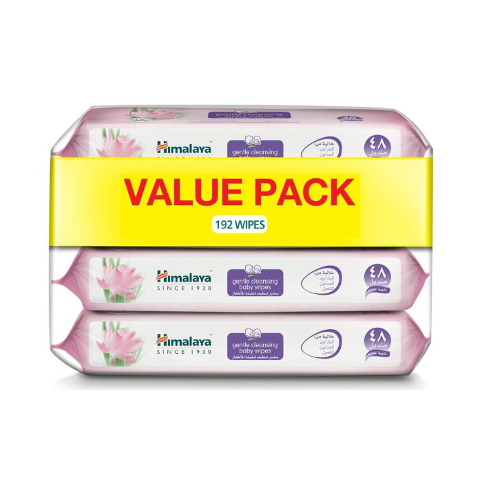 Himalaya Gentle Cleansing Baby Wipes 48's Pack of 4's