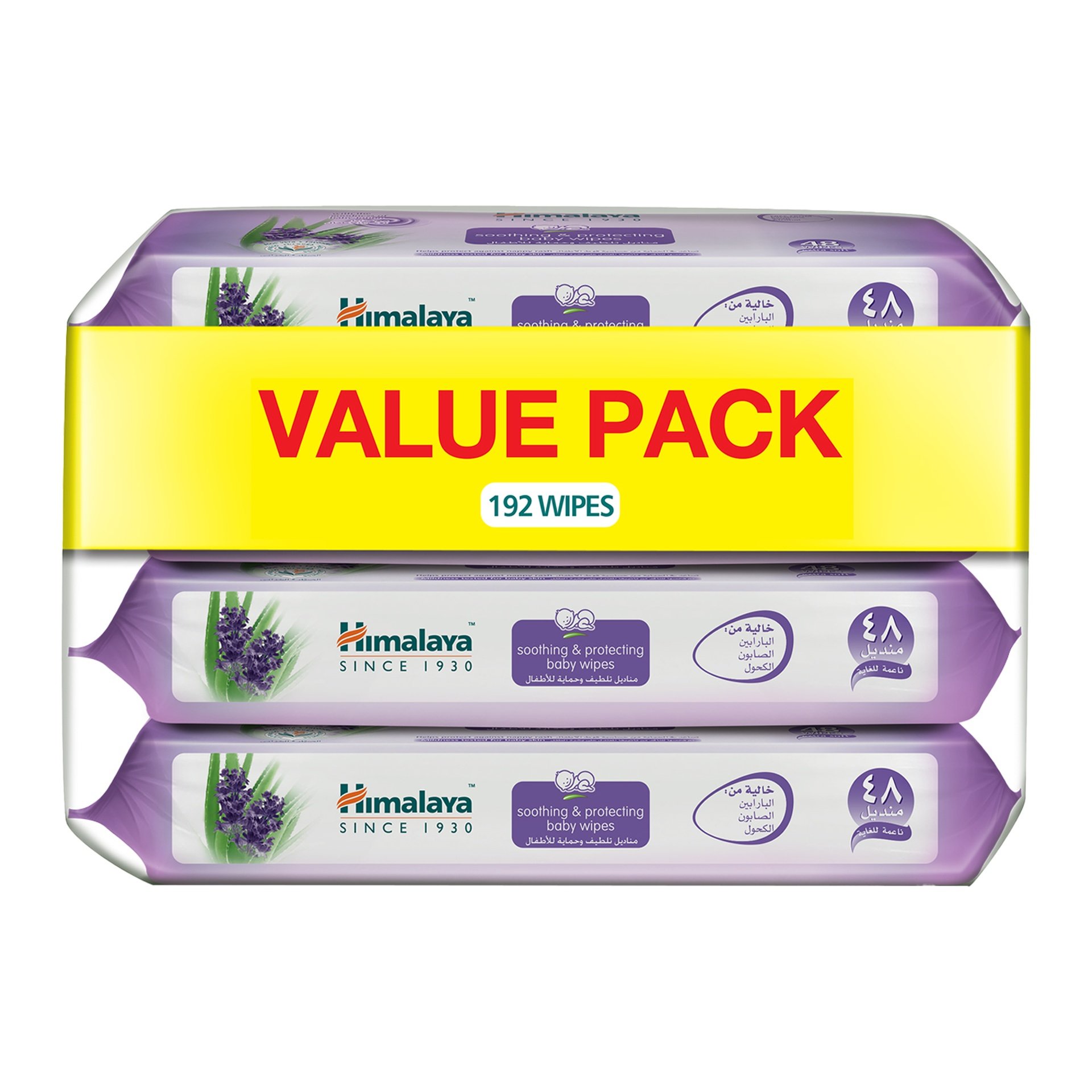 Himalaya Soothing & Protecting Baby Wipes 48's Pack of 4's