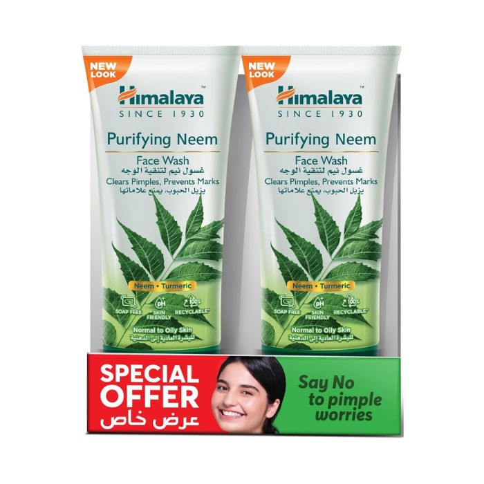 Himalaya Neem Purifying Face Wash 150ml, Pack of 2's