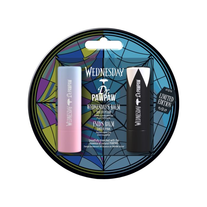 Dr. PawPaw Wednesday and Enid Duo Lip Balm Set with Soft Pink & Plum Tints