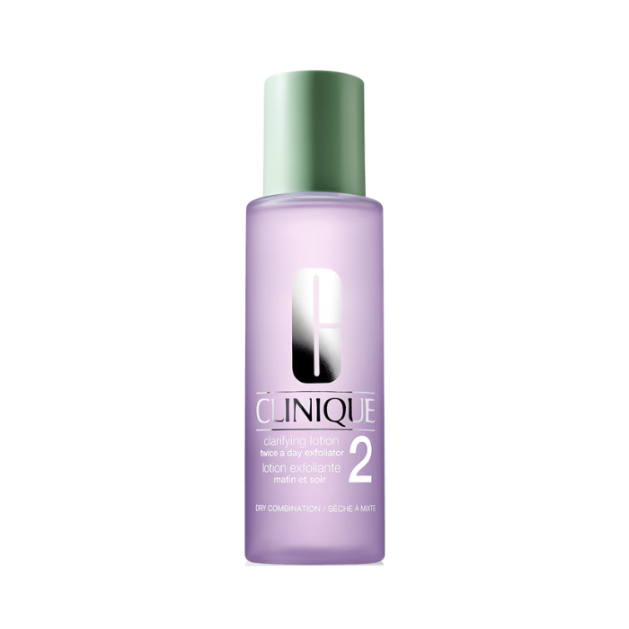 Clinique Clarifying Lotion 2, Dry to Combination Skin Exfoliating Toner for Balanced, Smoother Skin, 200ml