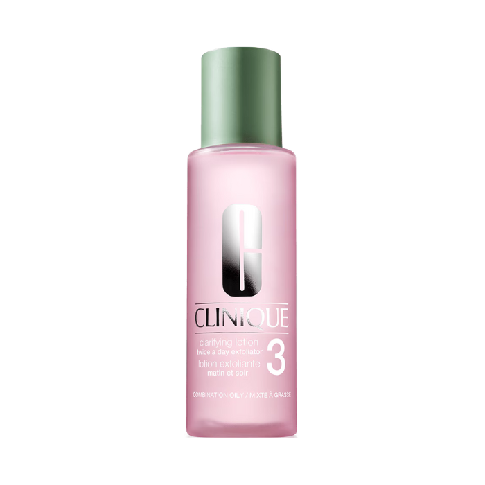 Clinique Clarifying Lotion 3 Combination to Oily Skin Exfoliating Toner for Clearer, Balanced Skin, 200ml