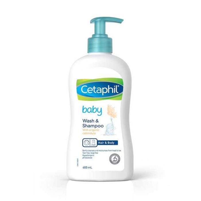 Buy Cetaphil Baby Calendula Wash & Shampoo 400ml Pump Life Pharmacy